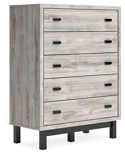 Vessalli King Panel Headboard with Mirrored Dresser and Chest Signature Design by Ashley®