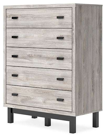 Vessalli King Panel Headboard with Mirrored Dresser and Chest Signature Design by Ashley®