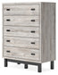 Vessalli King Panel Headboard with Mirrored Dresser and Chest Signature Design by Ashley®