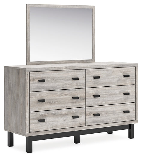 Vessalli King Panel Headboard with Mirrored Dresser and Nightstand Signature Design by Ashley®