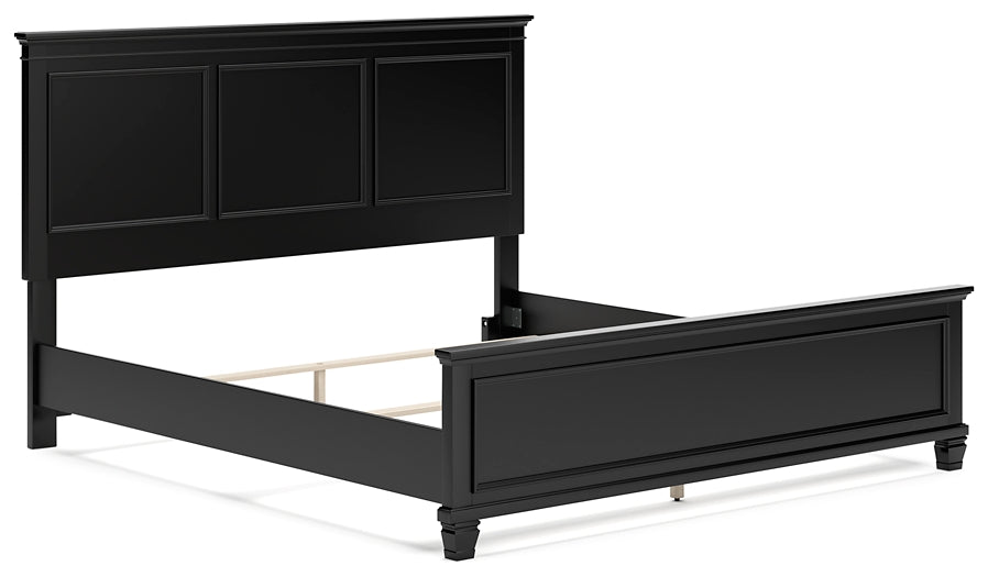 Lanolee King Panel Bed with Mirrored Dresser and 2 Nightstands Signature Design by Ashley®