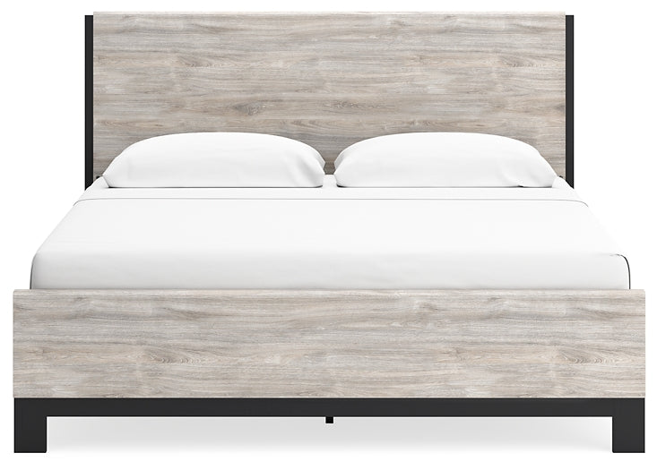 Vessalli King Panel Bed with Mirrored Dresser and Chest Signature Design by Ashley®