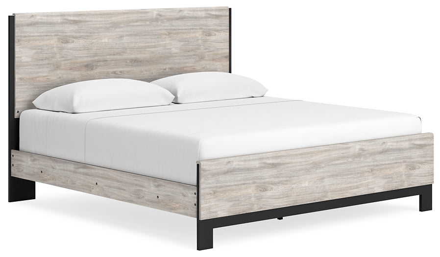 Vessalli King Panel Bed with Mirrored Dresser and 2 Nightstands Signature Design by Ashley®