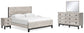 Vessalli King Panel Bed with Mirrored Dresser and 2 Nightstands Signature Design by Ashley®