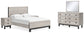 Vessalli Queen Panel Bed with Mirrored Dresser and 2 Nightstands Signature Design by Ashley®