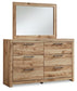 Hyanna King Panel Headboard with Mirrored Dresser and Chest Signature Design by Ashley®