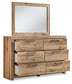 Hyanna King Panel Headboard with Mirrored Dresser and Chest Signature Design by Ashley®