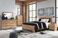 Hyanna Queen Panel Bed with Mirrored Dresser, Chest and Nightstand Signature Design by Ashley®