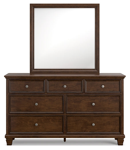 Danabrin California King Panel Bed with Mirrored Dresser and Nightstand Signature Design by Ashley®