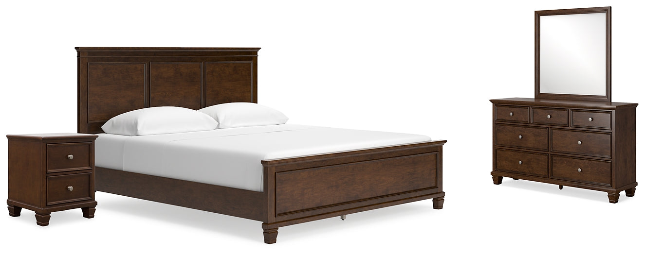 Danabrin California King Panel Bed with Mirrored Dresser and Nightstand Signature Design by Ashley®