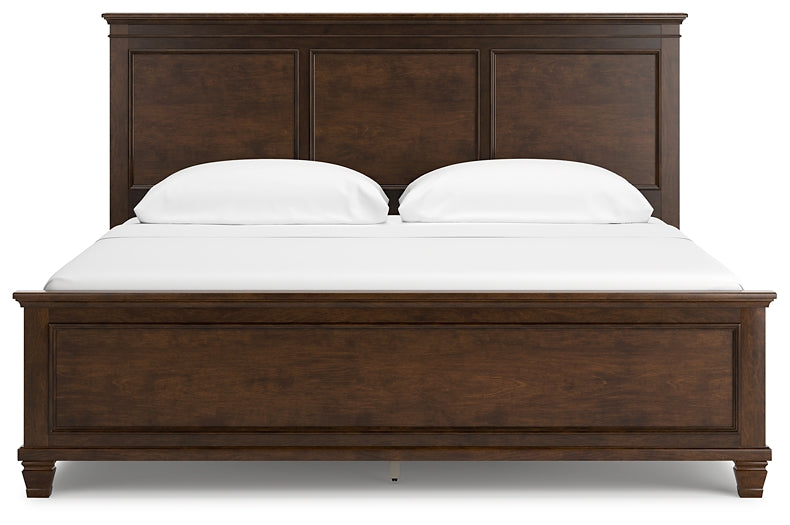 Danabrin California King Panel Bed with Mirrored Dresser and Nightstand Signature Design by Ashley®