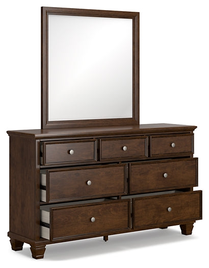 Danabrin King Panel Bed with Mirrored Dresser and Nightstand Signature Design by Ashley®