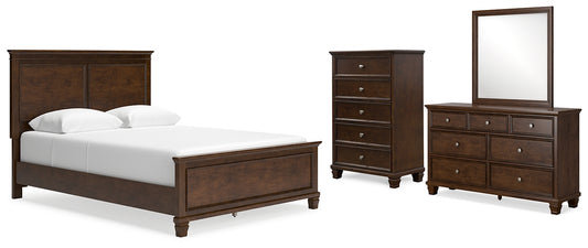 Danabrin Queen Panel Bed with Mirrored Dresser and Chest Signature Design by Ashley®