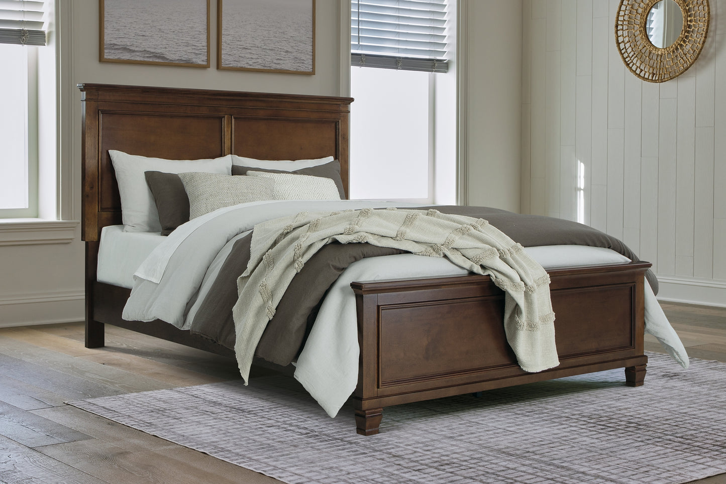 Danabrin Queen Panel Bed with Mirrored Dresser and 2 Nightstands Signature Design by Ashley®