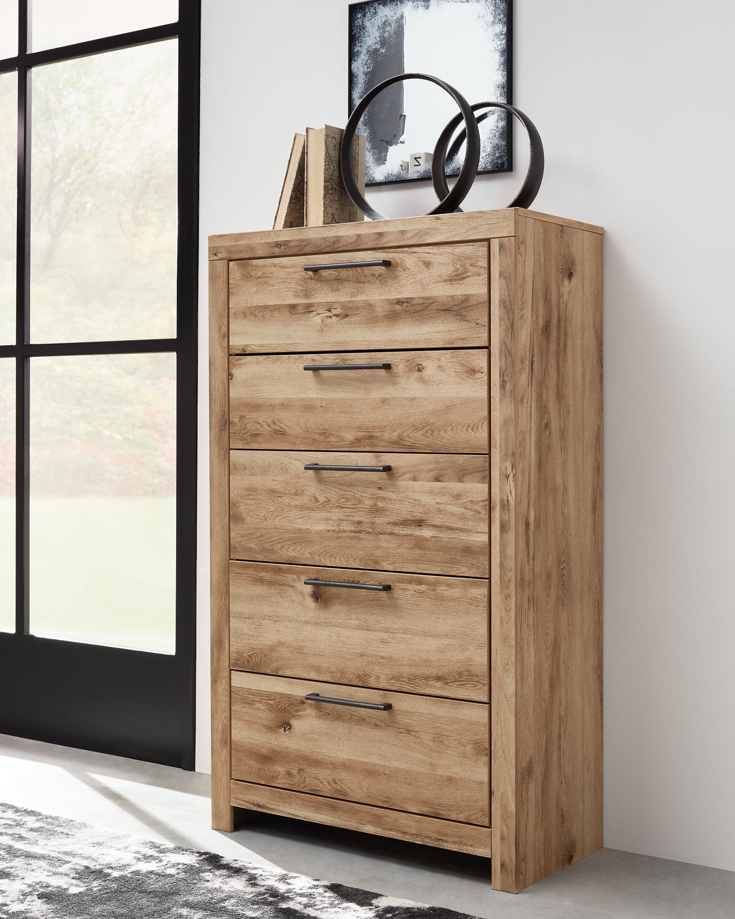 Hyanna Twin Panel Headboard with Mirrored Dresser, Chest and 2 Nightstands Signature Design by Ashley®