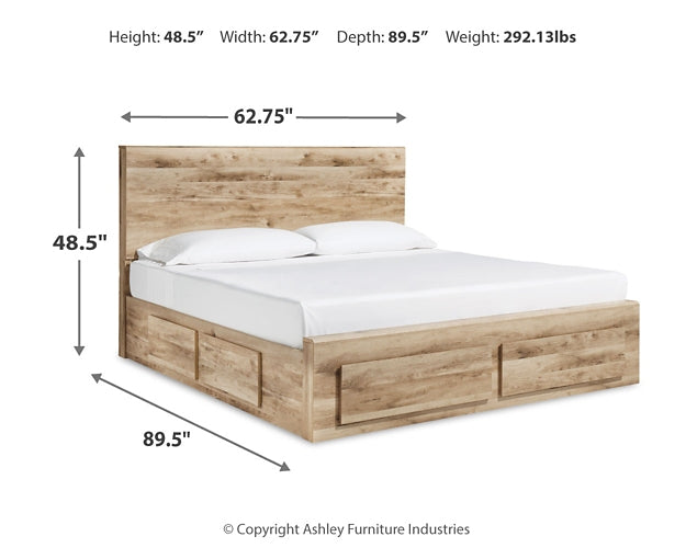 Hyanna Queen Panel Storage Bed with Mirrored Dresser Signature Design by Ashley®