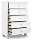 Fortman Twin Panel Bed with Mirrored Dresser and Chest Signature Design by Ashley®