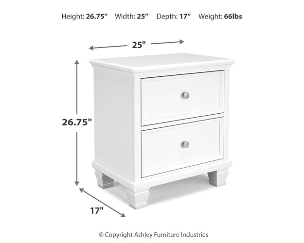 Fortman Twin Panel Bed with Mirrored Dresser, Chest and Nightstand Signature Design by Ashley®