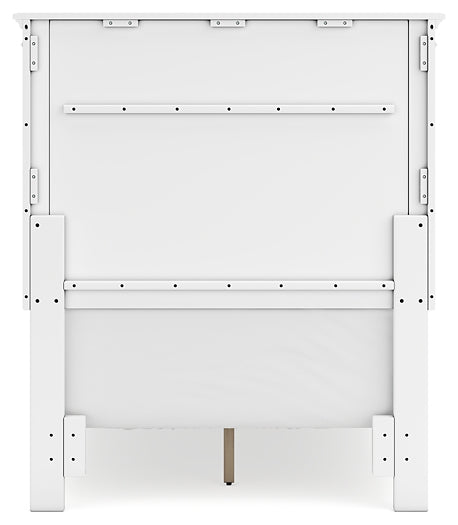 Fortman Twin Panel Bed with Mirrored Dresser, Chest and Nightstand Signature Design by Ashley®