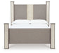 Surancha Queen Poster Bed with Mirrored Dresser and Chest Signature Design by Ashley®