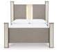 Surancha Queen Poster Bed with Mirrored Dresser and Chest Signature Design by Ashley®