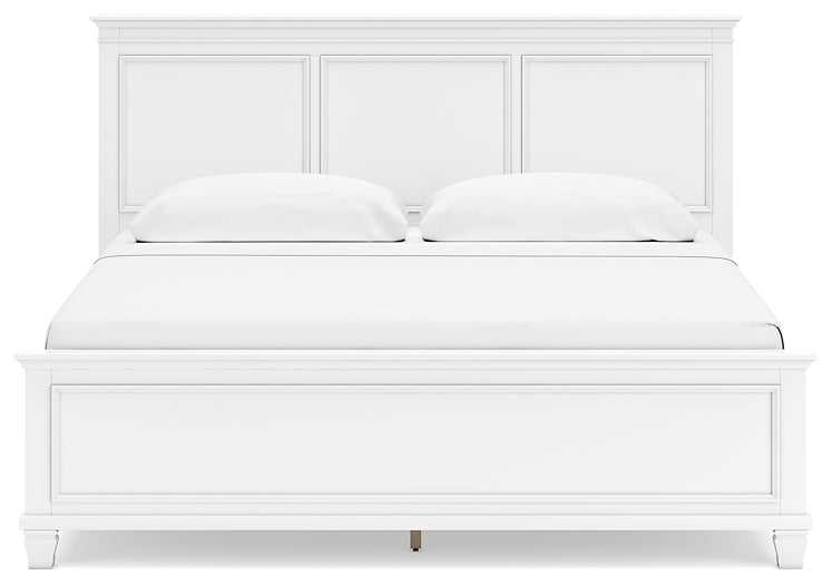 Fortman King Panel Bed with Mirrored Dresser and Chest Signature Design by Ashley®