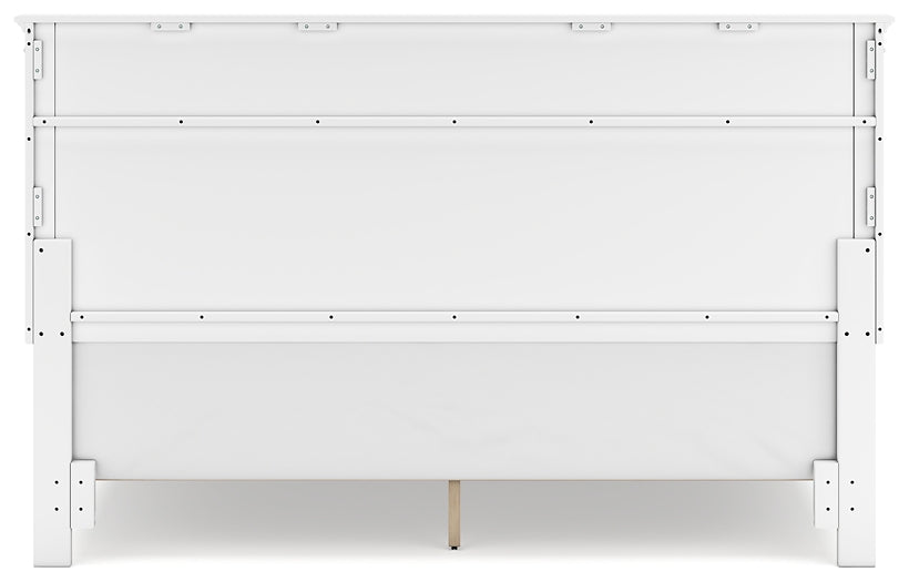 Fortman King Panel Bed with Mirrored Dresser and Chest Signature Design by Ashley®