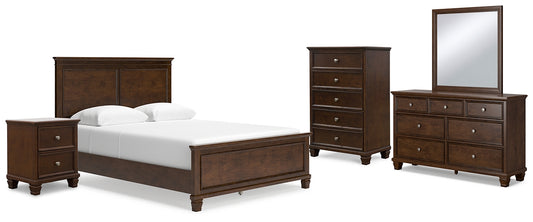 Danabrin Queen Panel Bed with Mirrored Dresser, Chest and Nightstand Signature Design by Ashley®