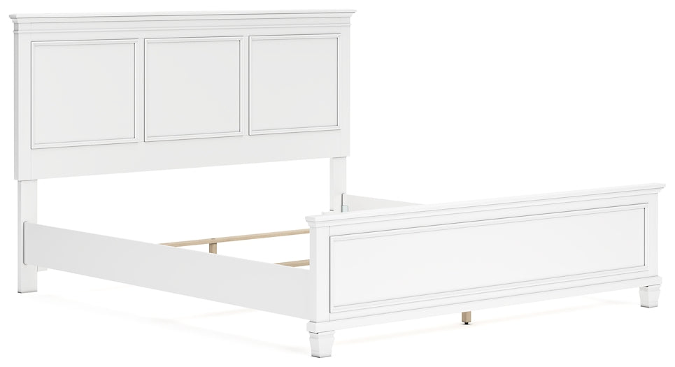 Fortman California King Panel Bed with Mirrored Dresser and Nightstand Signature Design by Ashley®