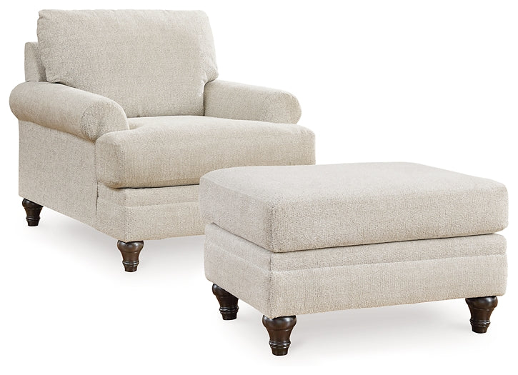 Valerani Chair and Ottoman Signature Design by Ashley®