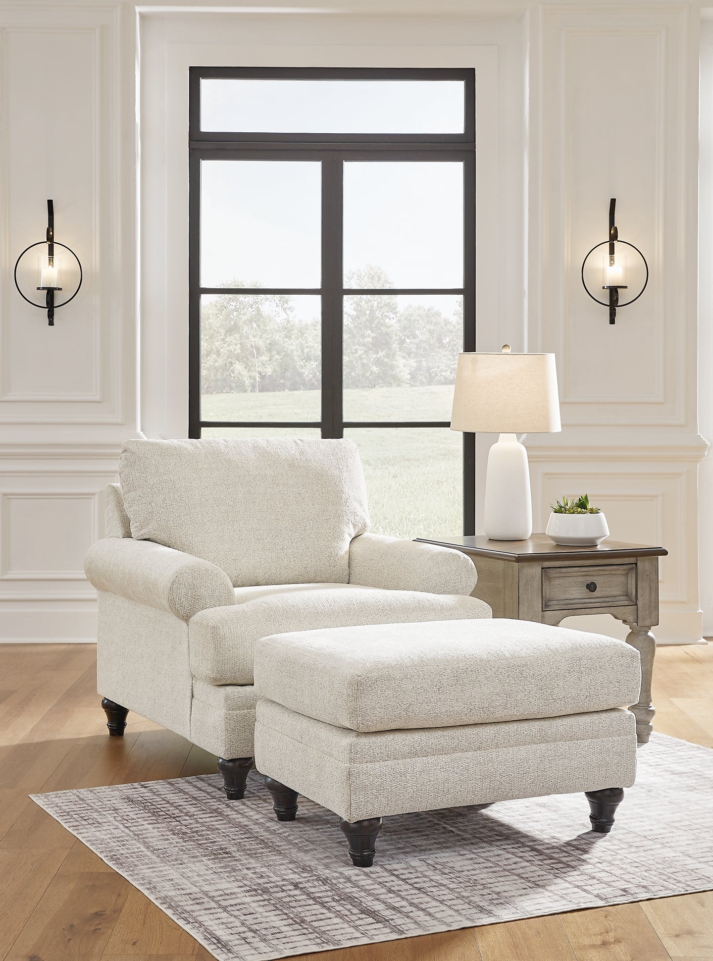 Valerani Chair and Ottoman Signature Design by Ashley®