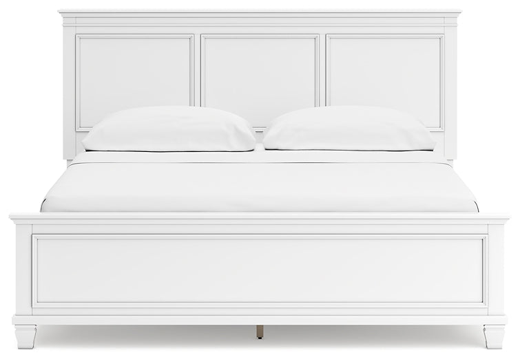 Fortman California King Panel Bed with Mirrored Dresser and Chest Signature Design by Ashley®