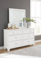 Fortman King Panel Bed with Mirrored Dresser and Nightstand Signature Design by Ashley®