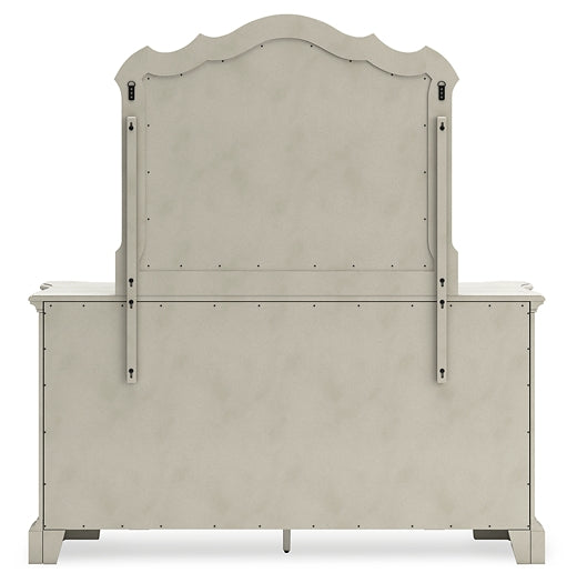 Arlendyne King Upholstered Bed with Mirrored Dresser and Nightstand Signature Design by Ashley®