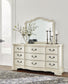 Arlendyne King Upholstered Bed with Mirrored Dresser and Nightstand Signature Design by Ashley®