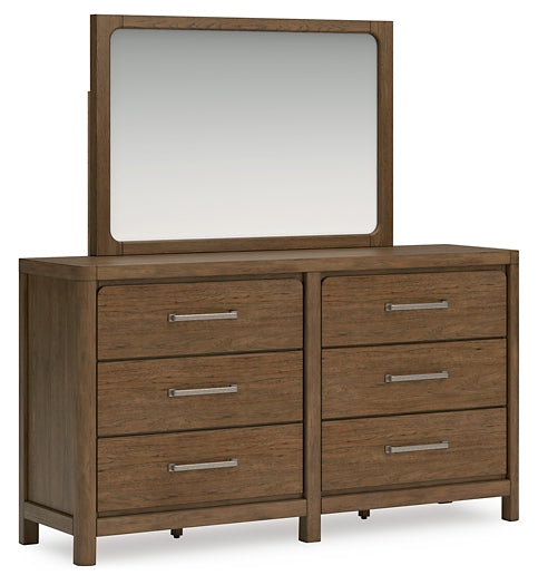 Cabalynn California King Panel Bed with Storage with Mirrored Dresser and 2 Nightstands Signature Design by Ashley®