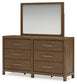 Cabalynn California King Panel Bed with Storage with Mirrored Dresser and 2 Nightstands Signature Design by Ashley®