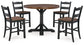 Valebeck Counter Height Dining Table and 4 Barstools with Storage Signature Design by Ashley®