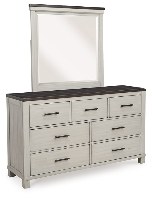 Darborn California King Panel Bed with Mirrored Dresser and Nightstand Signature Design by Ashley®