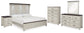 Darborn King Panel Bed with Mirrored Dresser, Chest and Nightstand Signature Design by Ashley®