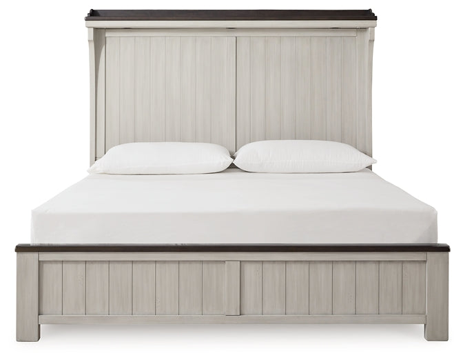 Darborn King Panel Bed with Mirrored Dresser and Chest Signature Design by Ashley®