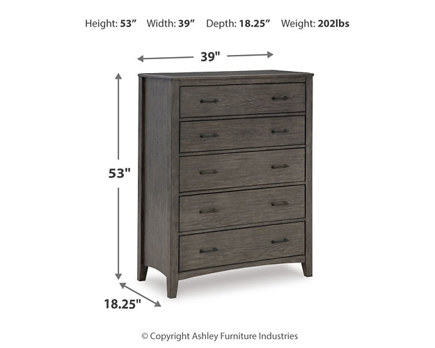 Montillan King Panel Bed with Mirrored Dresser and Chest Signature Design by Ashley®