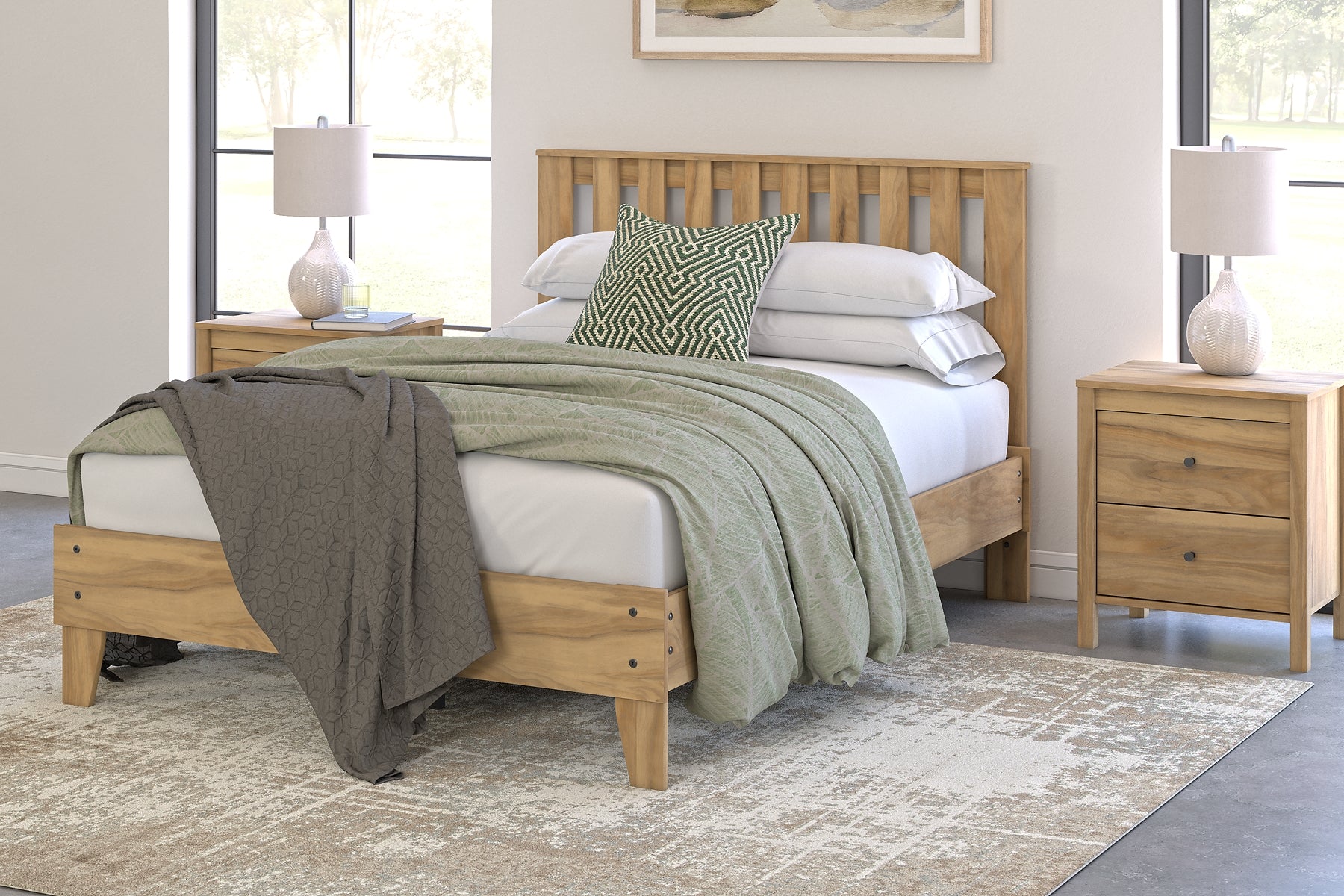 Bermacy Queen Platform Panel Bed Signature Design by Ashley®