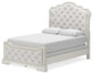 Arlendyne Queen Upholstered Bed with Mirrored Dresser and Nightstand Signature Design by Ashley®