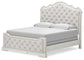 Arlendyne King Upholstered Bed with Mirrored Dresser and Nightstand Signature Design by Ashley®