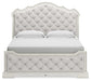 Arlendyne King Upholstered Bed with Mirrored Dresser and Nightstand Signature Design by Ashley®