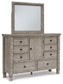 Harrastone Queen Panel Bed with Mirrored Dresser and Chest Millennium® by Ashley