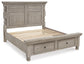 Harrastone Queen Panel Bed with Mirrored Dresser and Chest Millennium® by Ashley