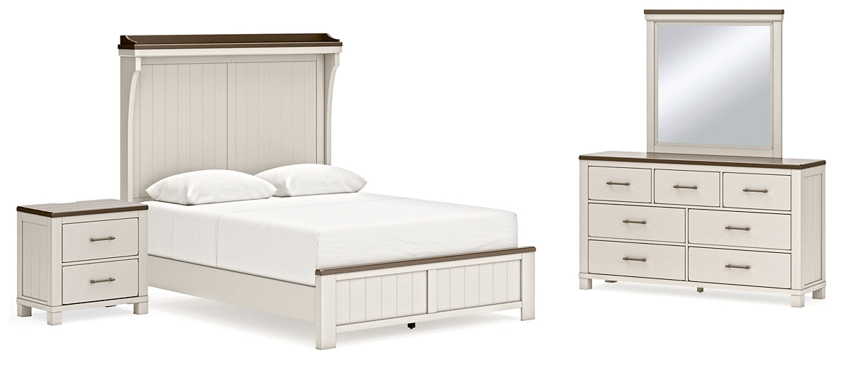 Darborn Queen Panel Bed with Mirrored Dresser and Nightstand Signature Design by Ashley®