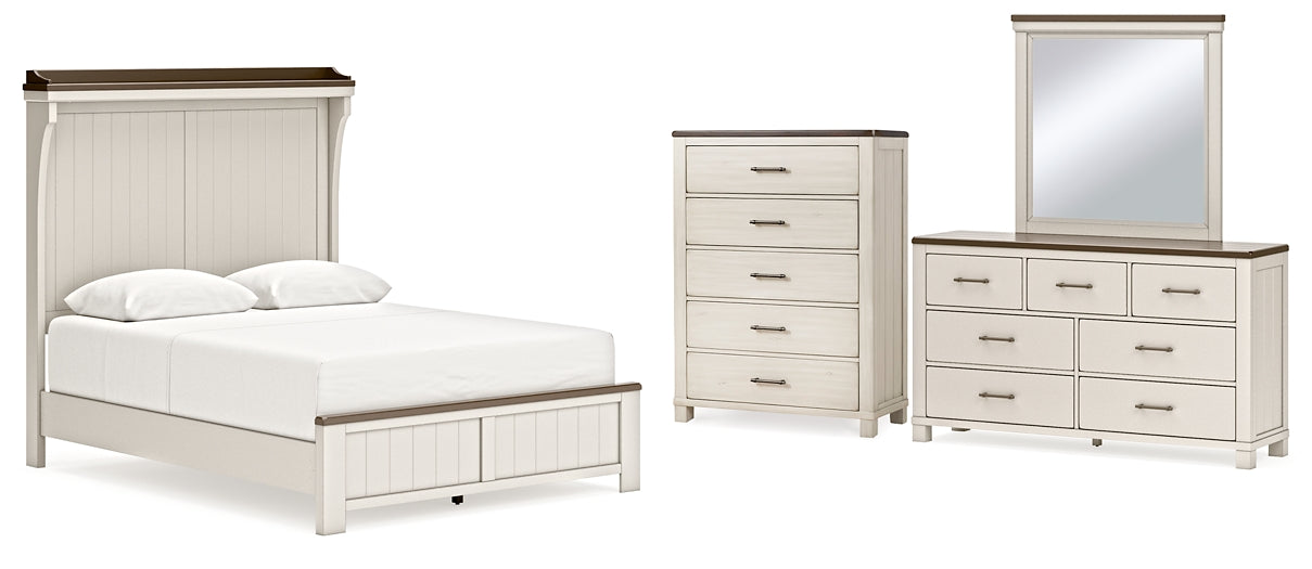 Darborn Queen Panel Bed with Mirrored Dresser and Chest Signature Design by Ashley®